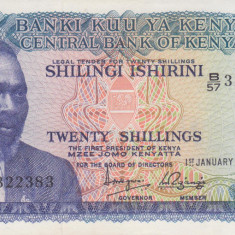 Bancnota Kenya 20 Shiling 1975 - P13b UNC