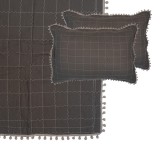 Cumpara ieftin Cuvertura textil matlasat gri 220x240 cm