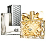 Set parfum dama si barbat Avon Luck pentru El si Ea, 75 ml