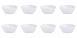 Set boluri, 8 piese, 1.16 L, Opal, Alb