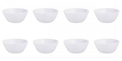 Set boluri, 8 piese, 1.16 L, Opal, Alb foto