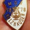 I.663 INSIGNA STICKPIN GERMANIA MUZICA LIRA MGV HOLZHAUSE h15mm email