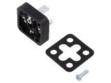 Conector cu valvă soclu 18mm tată PIN 4 mPm 3 PE