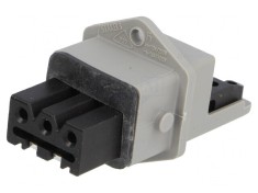 Conector dreptunghiular ST soclu mama 3 pini cositorit IP54 foto