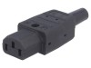 Conector alimentare AC 10A 250V IEC 60320 drept
