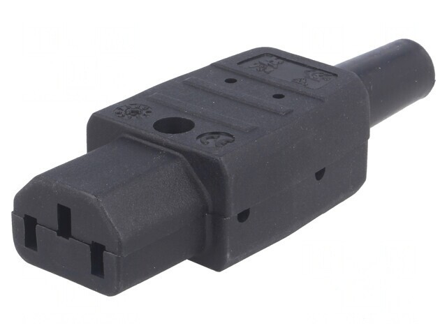 Conector alimentare AC 10A 250V IEC 60320 drept