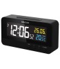 Ceas Digital Sencor SDC4800B cu Alarma si Termometru, Afisaj Color, Control Radio DCF77