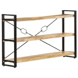 Cumpara ieftin Biblioteca cu 3 niveluri, 140x30x80 cm, lemn masiv de mango