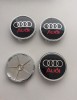 Capace Jante Audi 69mm/65mm, Set 4 Bucati, Plastic+Silicon