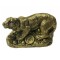 Statueta Feng Shui Tigru cu monede - 4,3cm, MODEL FS209(A)