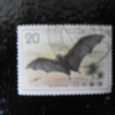 Serie timbre lilieci fauna animale stampilate Japonia timbre filatelice postale