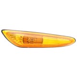 Lampa semnalizare laterala BMW Seria 3 E46 Sedan/Combi 06.1998-06.2005, X3 E83 06.2003-11.2010, partea Stanga, portocalie, fara suport becuri, TYC