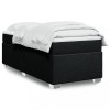 VidaXL Pat box spring cu saltea, negru, 100x200 cm, textil 3285111