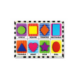 Puzzle relief Forme geometrice, 23 x 30 cm, 3 ani+