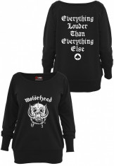 Ladies Motorhead Everything Louder Wideneck Crewneck Merchcode XS EU foto