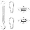 VidaXL Kit accesorii de montaj parasolar, 5 piese, oțel inoxidabil 310249
