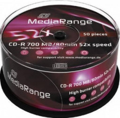 Mediu optic MediaRange CD-R 700MB 52x 50 bucati foto