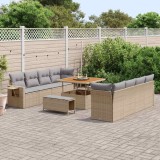 Cumpara ieftin Set de canapele pentru grădină 11 pcs Bej Rattan poli