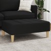 VidaXL Taburet, negru, 77x55x31 cm, material textil