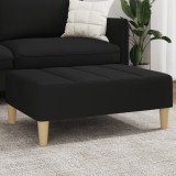 VidaXL Taburet, negru, 77x55x31 cm, material textil