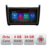 Navigatie VW Polo 2014-2017 E-655 Octa Core cu Android Radio Bluetooth Internet GPS WIFI DSP 4+64GB 4G CarStore Technology