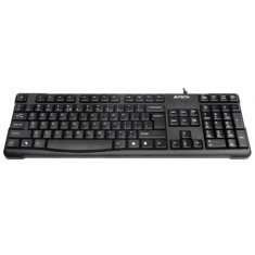 Tastatura USB A4TECH Comfort round Black (KR-750-USB), wired cu 109 taste foto