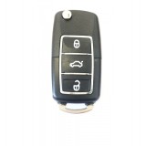 Carcasa VW briceag negru cu crom fara locas de baterie