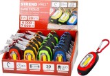 Svietidlo Strend Pro Keychain, kľ&uacute;čenka, pr&iacute;vesok, s karabinkou, mix farieb, LED 20 lm, 70x34x24 mm, Sellbox 24 ks
