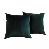 Set 2 huse pernute decorative din catifea cu fermoar, 50x70 cm, Madison, densitate 700 g/ml, Denim