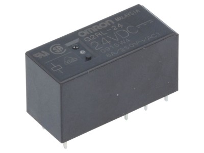 Releu Electromagnetic DPDT 24V 8A foto