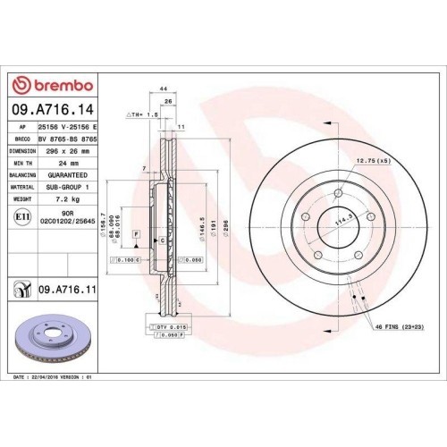 Set disc frana Nissan Qashqai / Qashqai +2 I (J10 Nj10 Jj10e) 11.06-04.14, Qashqai / Qashqai +2 I Van (J10 Jj10e) 12.06-04.14, X-Trail 2 (T31) 03.07-