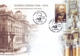 2010 Romania, FDC Eugeniu Carada ctitorul BNR LP 1861, prima zi timbru colita, Romania de la 1950, Oameni