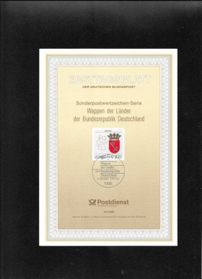 Germania FDC 34.1992 foto