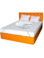 Set Saltea cu spuma, Hydra Comfort Flex 160x200x16cm, fermitate mediu spre tare, hipoalergenica, husa detasabila, Saltsib, Pachet textile Avantaj cu 2
