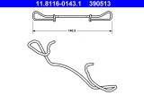 ATE 11.8116-0143.1 Arc, etrier frana