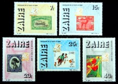 Zaire 1986 - Timbru pe timbru, serie neuzata