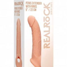Prelungitor Penis Realistic TPR, Realrock, 22 cm x 4 cm