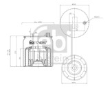 FEBI BILSTEIN 174067 Burduf, suspensie pneumatica