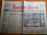 Romania libera 4 octombrie 1990-unificarea germaniei,steaua si craiova in UEFA