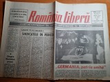 romania libera 4 octombrie 1990-unificarea germaniei,steaua si craiova in UEFA