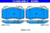 ATE 13.0460-4984.2 set placute frana,frana disc
