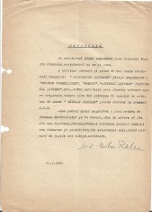A3296N Semnătura olografă a lui Mihai Ralea, 1963