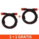 Cablu HDMI, conectori tata, 3 metri, 1+1 gratis