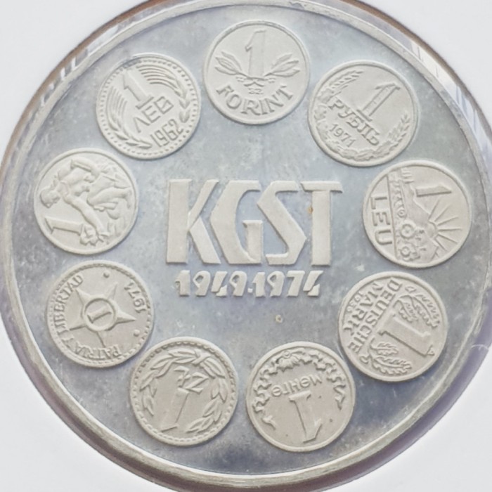 549 Ungaria 100 Forint 1974 Establishment of the COMECON KGST km 602 argint