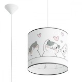 Lampa Suspendată Cat Multicolor Pvc 1 Bec Oval Modern De Interior