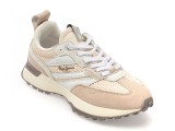 Cumpara ieftin Pantofi sport PEPE JEANS bej, LUCKY KNIT, din material textil