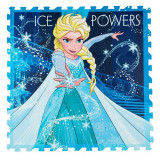 Covor de joaca tip puzzle Frozen,spuma,multicolor,9 piese