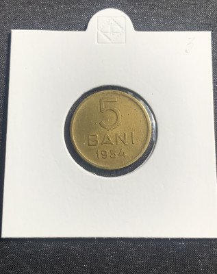 Moneda 5 bani 1954 RPR foto