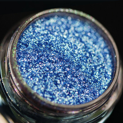 Pigment PK47(albastru) Sparkle/Microglitter pentru machiaj KAJOL Beauty, 1g foto