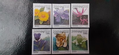 Cambodgia-Flora,flori-serie completa nestampilate MNH (C1) foto